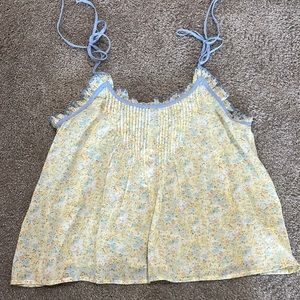 American eagle flowy floral tank